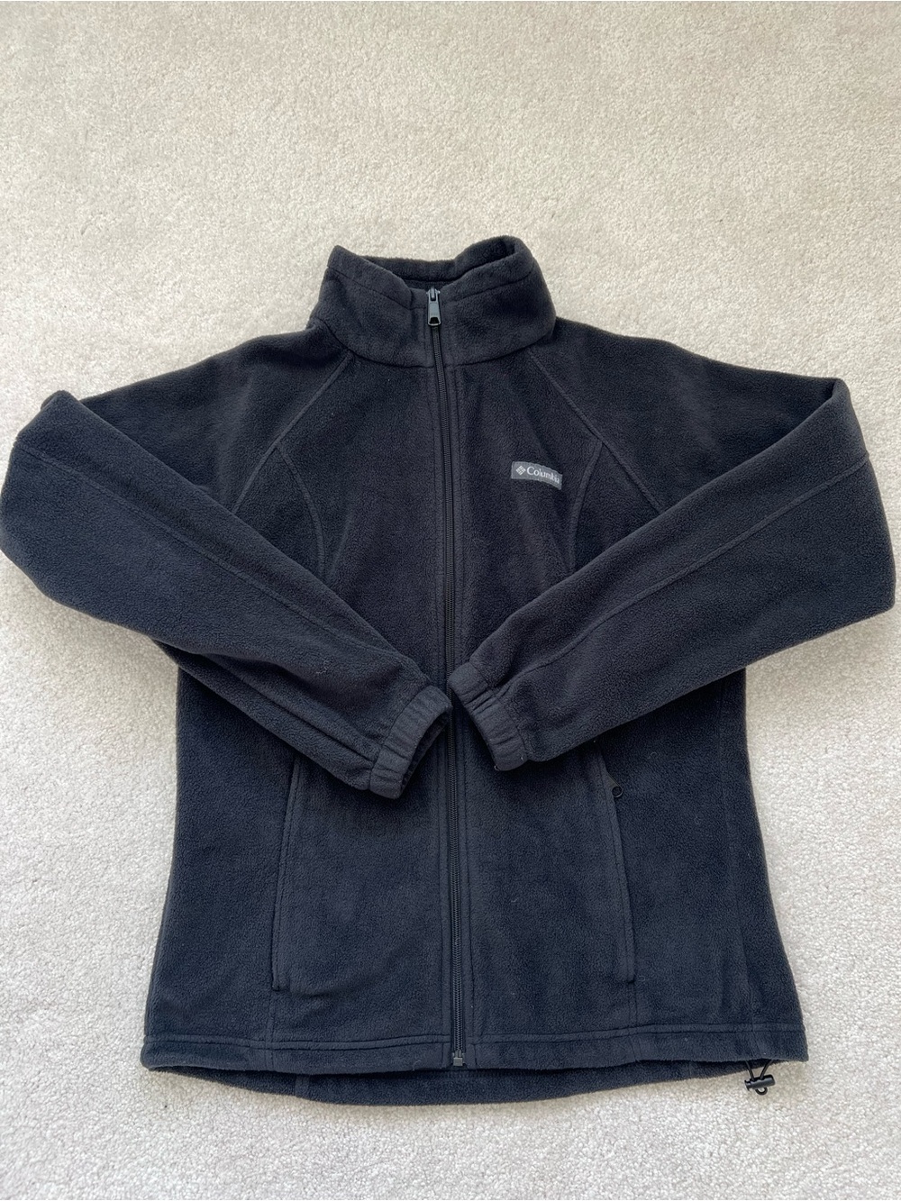 Columbia Black Full-Zip Teddy Fleece Jacket